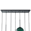 Load image into Gallery viewer, Farmhouze Light-Lake House Green Glass Globe Bubble Linear Island Pendant-Chandelier-Green-
