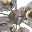 Load image into Gallery viewer, Farmhouze Light - Luxe Cluster Smoked Glass Globe Sphere Bubble Chandelier - Chandelier - Brass - 
