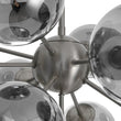 Load image into Gallery viewer, Farmhouze Light - Luxe Cluster Smoked Glass Globe Sphere Bubble Chandelier - Chandelier - Brass - 
