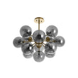 Load image into Gallery viewer, Farmhouze Light - Luxe Cluster Smoked Glass Globe Sphere Bubble Chandelier - Chandelier - Brass - 
