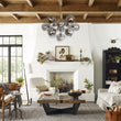 Load image into Gallery viewer, Farmhouze Light - Luxe Cluster Smoked Glass Globe Sphere Bubble Chandelier - Chandelier - Nickel - 
