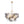 Load image into Gallery viewer, Farmhouze Light - Luxe Cluster Swirled Grey Glass Globe Bubble Chandelier - Chandelier - Brass - 
