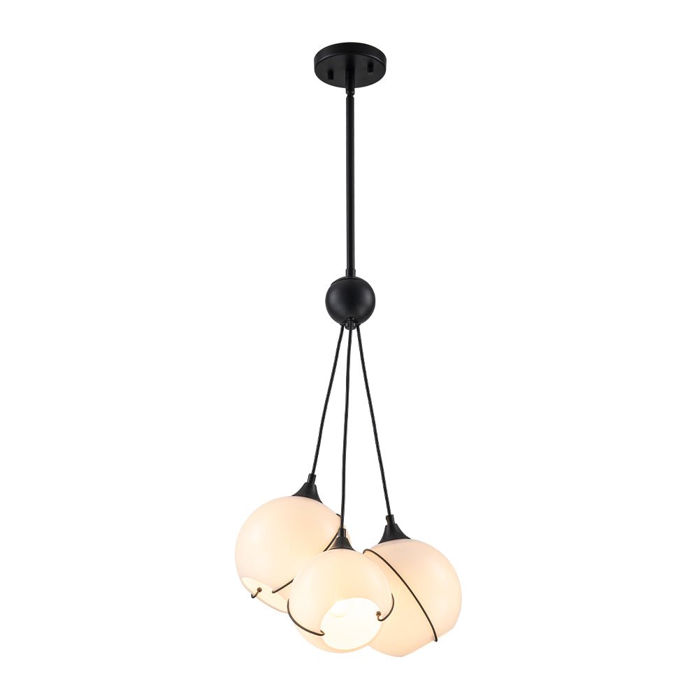 Visual Reference: Luxe Moody Style Cluster White Glass Globe Pendant