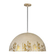 Load image into Gallery viewer, Farmhouze Light - Luxury Distressed Gilded Oversized Metal Dome Pendant - Chandelier - Black - 
