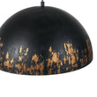 Load image into Gallery viewer, Farmhouze Light - Luxury Distressed Gilded Oversized Metal Dome Pendant - Chandelier - Black - 
