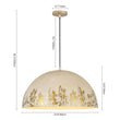Load image into Gallery viewer, Farmhouze Light - Luxury Distressed Gilded Oversized Metal Dome Pendant - Chandelier - Black - 
