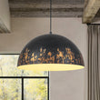 Load image into Gallery viewer, Farmhouze Light - Luxury Distressed Gilded Oversized Metal Dome Pendant - Chandelier - Green - 
