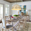 Load image into Gallery viewer, Farmhouze Light - Luxury Distressed Gilded Oversized Metal Dome Pendant - Chandelier - Ivory - 
