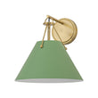 Load image into Gallery viewer, Farmhouze Light-Mid-Century 1-Light Brass Green Cone Wall Sconce-Wall Sconce-2 Packs-
