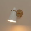 Load image into Gallery viewer, Farmhouze Light - Mid - Century 1 - Light Metal Adjutable Cone Wall Light - Wall Sconce - White - 

