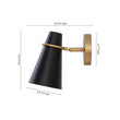 Load image into Gallery viewer, Farmhouze Light - Mid - Century 1 - Light Metal Adjutable Cone Wall Light - Wall Sconce - White - 
