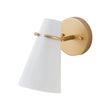 Load image into Gallery viewer, Farmhouze Light - Mid - Century 1 - Light Metal Adjutable Cone Wall Light - Wall Sconce - White - 
