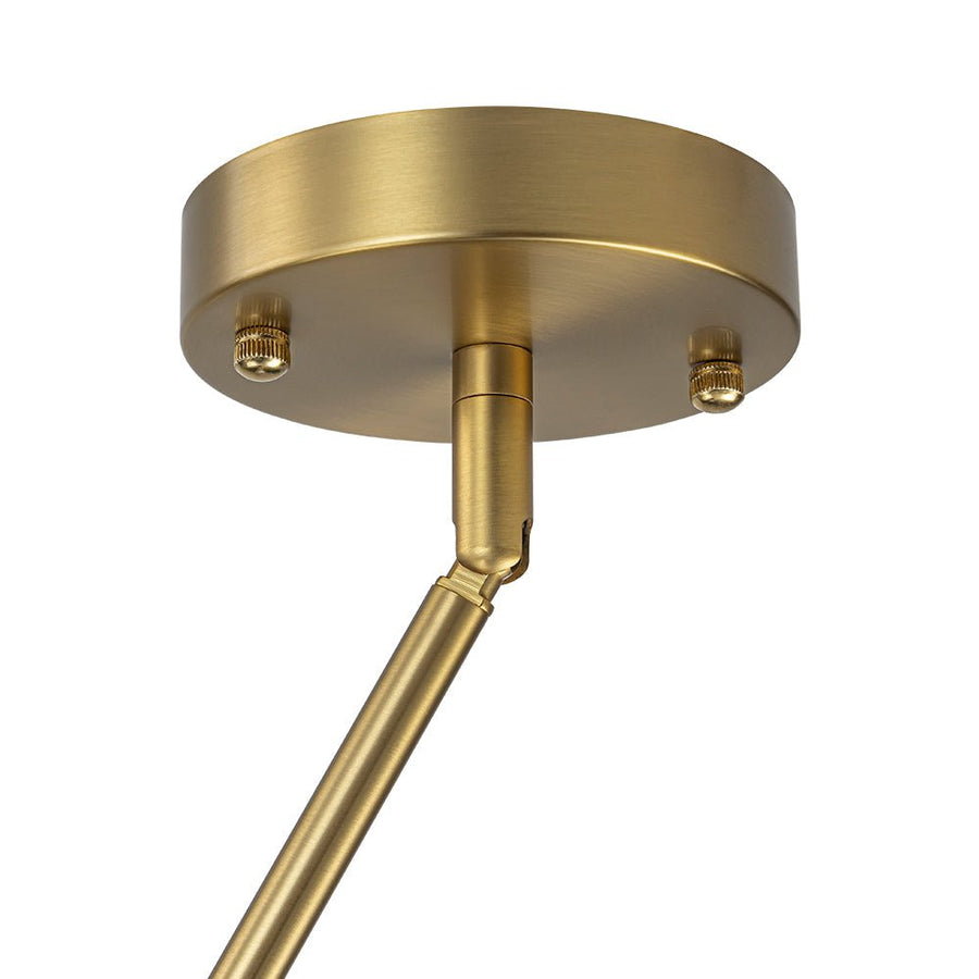 Farmhouze Light - Mid Century 12 - Light White Glass Globe Bubble Sunburst Chandelier - Chandelier - Black - 