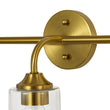 Load image into Gallery viewer, Farmhouze Light-Mid-Century 3-Light Clear Glass Bell Vanity Wall Lamp-Wall Sconce-Brass-
