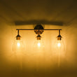 Load image into Gallery viewer, Farmhouze Light-Mid-Century 3-Light Clear Glass Bell Vanity Wall Lamp-Wall Sconce-Brass-
