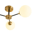 Load image into Gallery viewer, Farmhouze Light - Mid Century 3 - Light Milky White Glass Globe Ceiling Light - Ceiling Light - 26 in. - 
