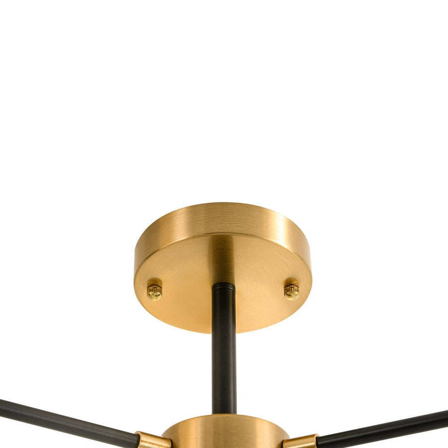 Farmhouze Light - Mid Century 3 - Light Milky White Glass Globe Ceiling Light - Ceiling Light - 26 in. - 