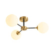 Load image into Gallery viewer, Farmhouze Light - Mid Century 3 - Light Milky White Glass Globe Ceiling Light - Ceiling Light - 26 in. - 
