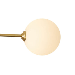 Farmhouze Light - Mid - Century 6 - Light Milky Bubble Abstract Sputnik Ceiling Light - Ceiling Light - Brass - 