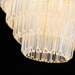 Load image into Gallery viewer, Farmhouze Light-Mid-Century 7-Light Cascaded Glass Tube Tiered Chandelier-Chandelier-Brass-
