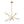 Load image into Gallery viewer, Farmhouze Light - Mid - Century Brass 6 - Light Glass Globe Sputnik Chandelier - Chandelier - Brass - 
