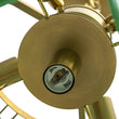 Load image into Gallery viewer, Farmhouze Light-Mid-Century Forest Green Swirl Glass Round Tiered Chandelier-Chandelier-Brass-
