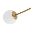 Load image into Gallery viewer, Farmhouze Light - Mid - Century Frosted Glass Globe Scroll Sputnik Ceiling Light - Ceiling Light - Brass - 
