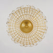 Load image into Gallery viewer, Farmhouze Light - Mid - Century Glam Gold Flower Accented Crystal Orb Chandelier - Chandelier - 18 in. - 
