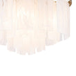 Load image into Gallery viewer, Farmhouze Light - Mid - Century Layered Textured Glass Round Ceiling Light - Chandelier - Nickel - 
