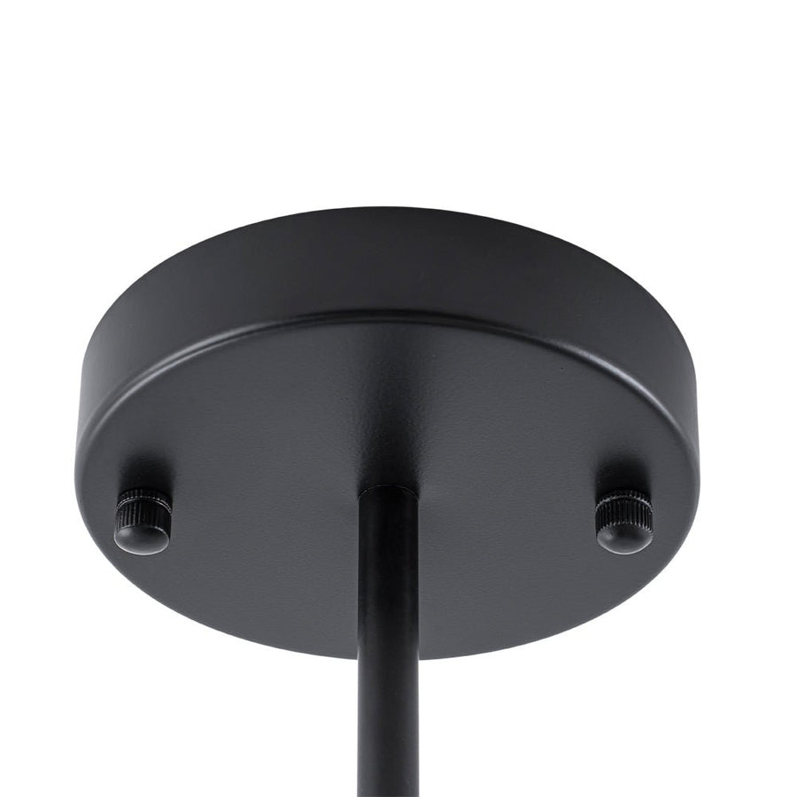 Farmhouze Light - Mid - Century Linear Frosted Glass Globe Sputnik Ceiling Light - Ceiling Light - Black - 