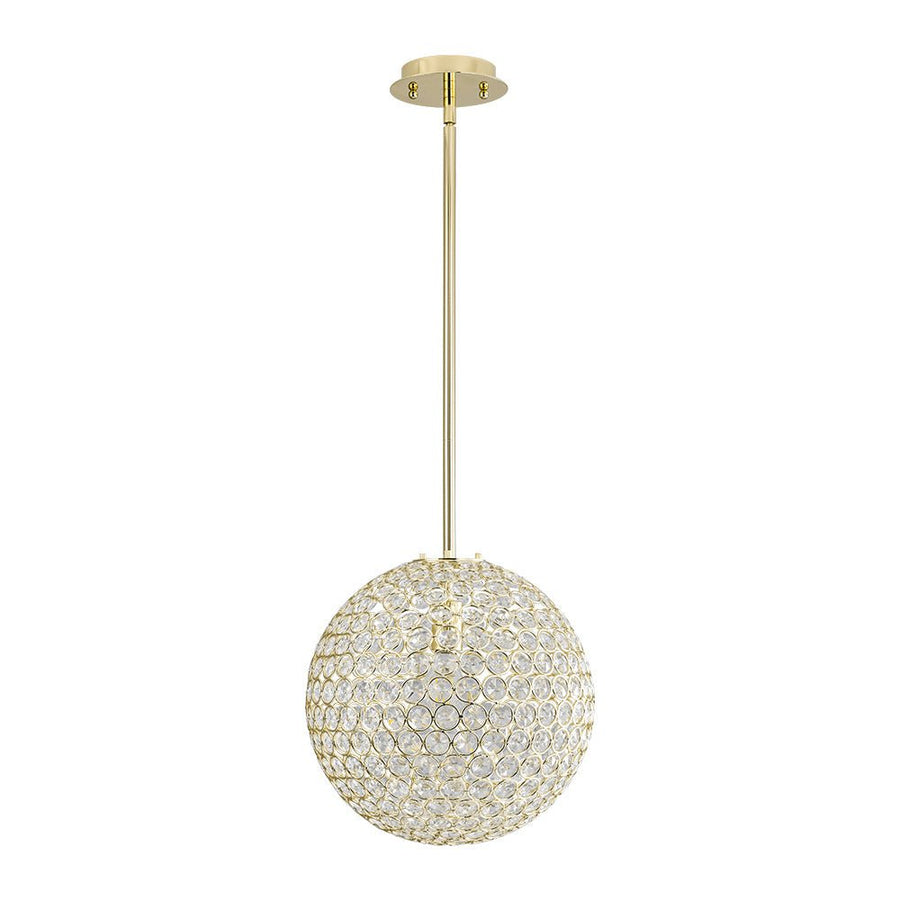 Farmhouze Light - Mid - Century Modern Luxe Gold Crystal Sphere Chandelier - Chandelier - Gold - 