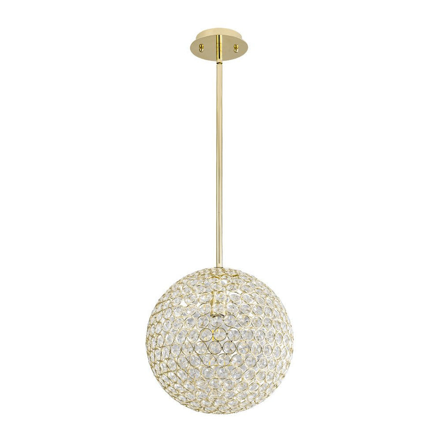 Farmhouze Light - Mid - Century Modern Luxe Gold Crystal Sphere Chandelier - Chandelier - Gold - 