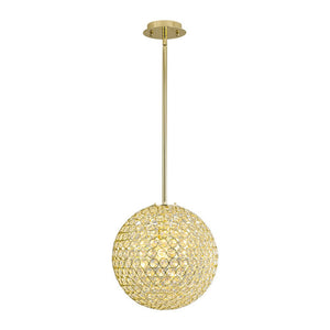 Farmhouze Light - Mid - Century Modern Luxe Gold Crystal Sphere Chandelier - Chandelier - Gold - 