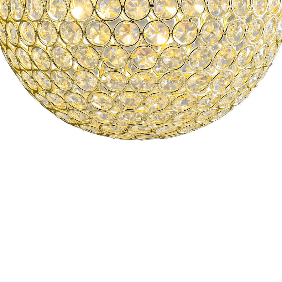 Farmhouze Light - Mid - Century Modern Luxe Gold Crystal Sphere Chandelier - Chandelier - Gold - 