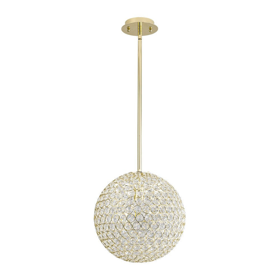 Farmhouze Light - Mid - Century Modern Luxe Gold Crystal Sphere Chandelier - Chandelier - Gold - 