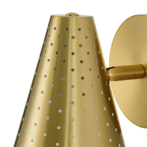 Farmhouze Light - Mid - Century Stylish 1 - Light Metal Cone Bathroom Wall Lamp - Wall Sconce - Nickel - 