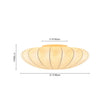 Load image into Gallery viewer, Farmhouze Light-Mid-century White Silk Flush Mount Light-Ceiling Light-15 in-
