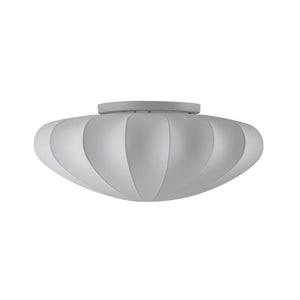 Farmhouze Light - Mid - century White Silk Flush Mount Light - Ceiling Light - 15 in - 