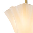 Load image into Gallery viewer, Farmhouze Light-Milk White Art Glass Pleated Flower Ceiling Light-Ceiling Light-White Glass-
