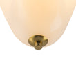 Load image into Gallery viewer, Farmhouze Light-Milk White Art Glass Pleated Flower Ceiling Light-Ceiling Light-White Glass-
