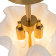Load image into Gallery viewer, Farmhouze Light-Milk White Art Glass Pleated Flower Ceiling Light-Ceiling Light-White Glass-
