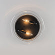 Load image into Gallery viewer, Farmhouze Light-Minimalist 2-Light Clear Glass Round Drum Flush Mount Light-Ceiling Light-Black-
