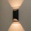 Load image into Gallery viewer, Farmhouze Light - Minimalist Black 2 - Light Metal Semi - Tube Outdoor Wall Sconce - Wall Sconce - 1 Pack - 

