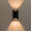 Load image into Gallery viewer, Farmhouze Light - Minimalist Black 2 - Light Metal Semi - Tube Outdoor Wall Sconce - Wall Sconce - 1 Pack - 
