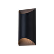 Load image into Gallery viewer, Farmhouze Light - Minimalist Black 2 - Light Metal Semi - Tube Outdoor Wall Sconce - Wall Sconce - 1 Pack - 

