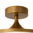 Load image into Gallery viewer, Farmhouze Light - Minimalist Dimmable LED Round Semi Flush Ceiling Light - Ceiling Light - Brass - 
