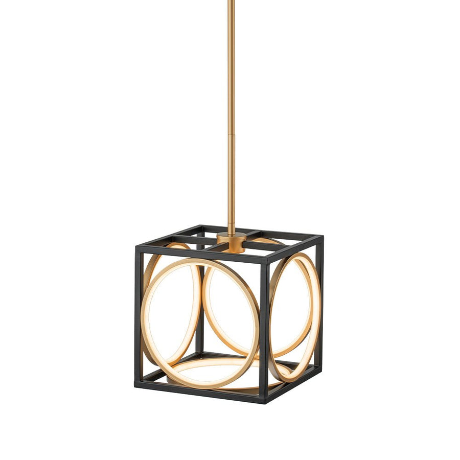 Farmhouze Light - Minimalist Dimmable LED Square Cage Pendant Light - Pendant - 9.6 in - 