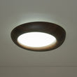 Load image into Gallery viewer, Farmhouze Light-Minimalist Farmhouse Dimmable LED Faux Wood Halo Ceiling Light-Ceiling Light-Walnut-

