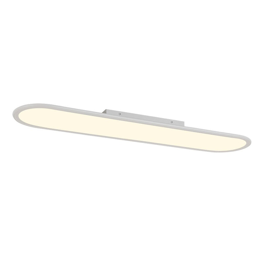 Farmhouze Light - Minimalist Linear White Oblong Dimable LED Ceiling Light - Ceiling Light - 35.4 in - 