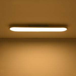 Farmhouze Light - Minimalist Linear White Oblong Dimable LED Ceiling Light - Ceiling Light - 35.4 in - 